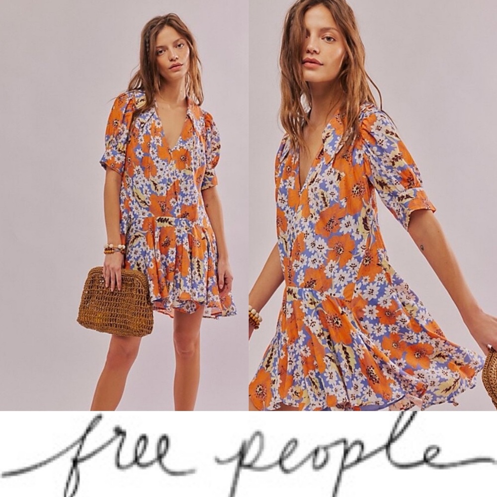 Free People Sugar Crush mini dress❤️ NWT